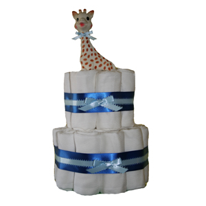 Just for Boys Organic Cloth Diaper Cake