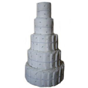 Organic 5 Tier Do-It-Yourself Diaper Cake