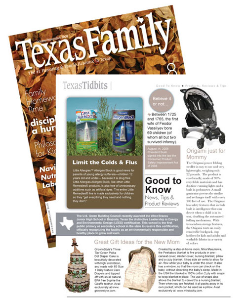 GrowInStyle in Texas Family Magazine