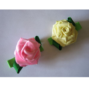 Rose Handmade Alligator Hair Clip