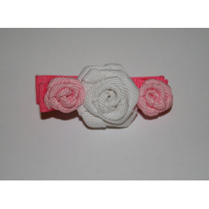 Triple Rose Delight Handmade Hair Clip