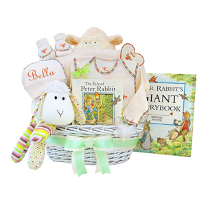 Personalized Lullabies & Tales Baby Gift Basket