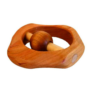 Wood Maple Cherry Rattle by Camden Rose