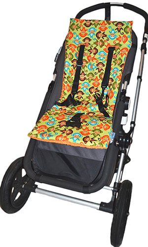 NuComfort™ Memory Foam Stroller Liner - Silly Monkeys