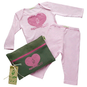 Organic Baby Pink Outfit Kit - Love