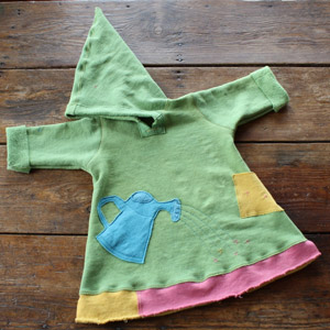 Handmade Organic Childrens Garden Hoodie